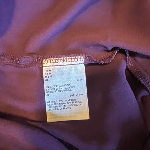 NWT INC International Concepts Lace & Chiffon Nightgown Lingerie Purple Dynasty - Picture 8 of 8